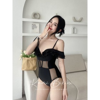 [ Form nhỏ <43kg ] Bikini trễ vai tiểu thư, phong cách Hàn Quốc