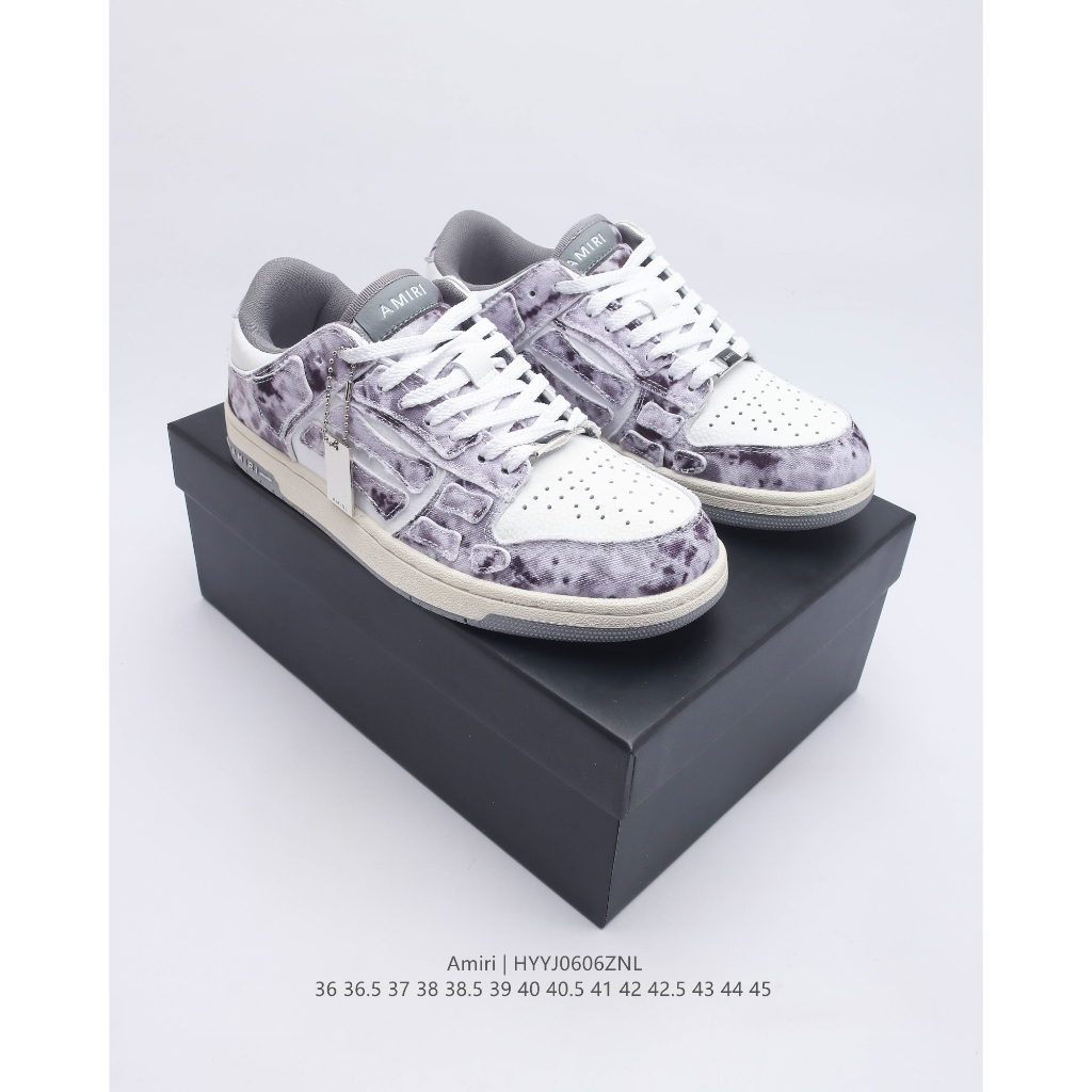 Giày Best Original Quality *like*auth like*authentic Sneaker *_AMIRI Skeleton Low-Skel top Sneakers_* 0606ZNL