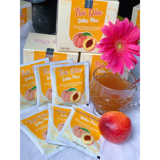 Combo 3 hộp trà đào giảm cân Detox Plus giảm cân cấp tốc 2-4kg sau 1 hộp 15 gói