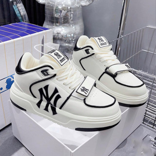 Giày thể thao nam nữ đế độn MLB chunky dán, Giày MLB Chunky quai dán Liner Mid Basic New York Yankees Hàng Mới Hot 2023