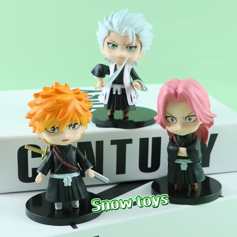 Mô hình Bleach - Nhân vật Bleach Kurosaki Ichigo Hitsugaya Toshiro Zaraki Kenpachi Kisuke Urahara Kusajishi Yachiru 10cm