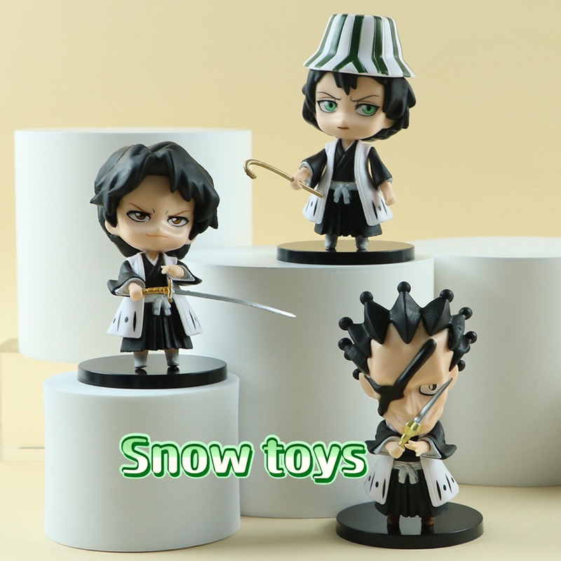Mô hình Bleach - Nhân vật Bleach Kurosaki Ichigo Hitsugaya Toshiro Zaraki Kenpachi Kisuke Urahara Kusajishi Yachiru 10cm