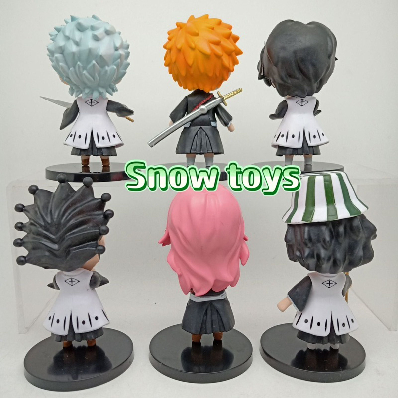 Mô hình Bleach - Nhân vật Bleach Kurosaki Ichigo Hitsugaya Toshiro Zaraki Kenpachi Kisuke Urahara Kusajishi Yachiru 10cm