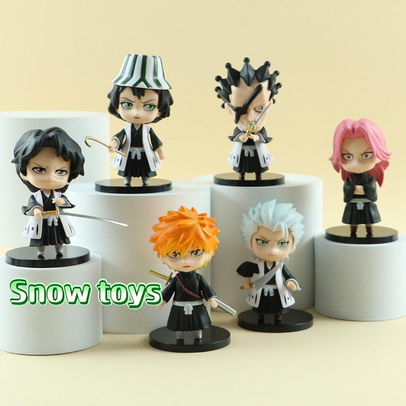 Mô hình Bleach - Nhân vật Bleach Kurosaki Ichigo Hitsugaya Toshiro Zaraki Kenpachi Kisuke Urahara Kusajishi Yachiru 10cm