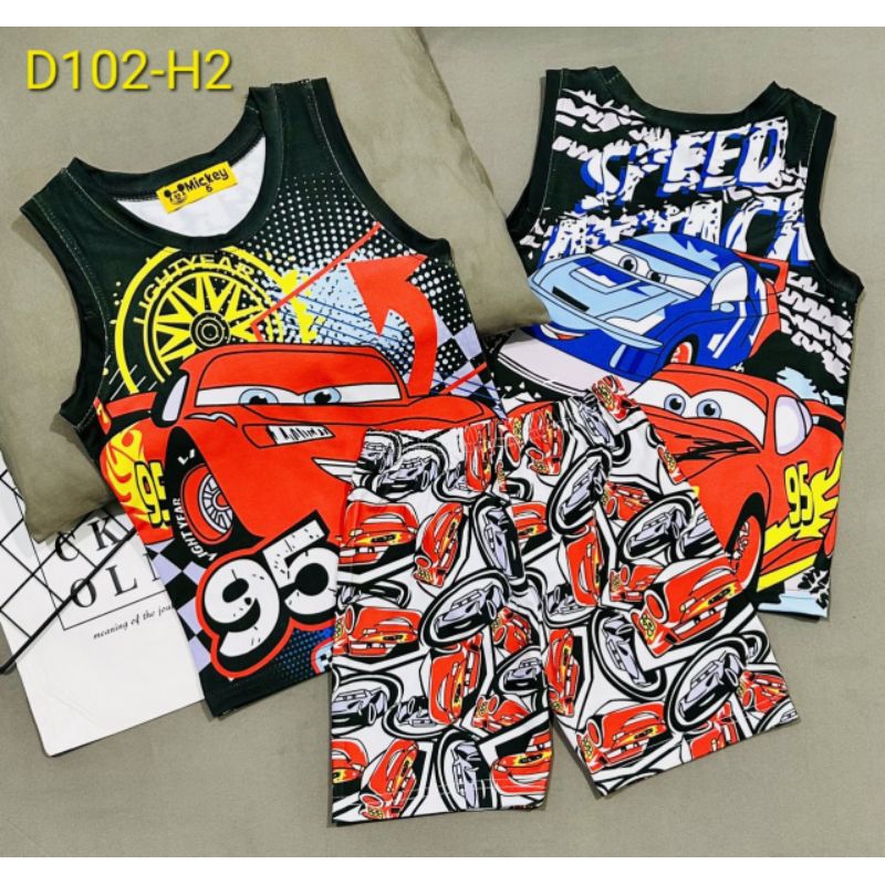 MÃ D102 BỘ BA LỖ BÉ TRAI THUN LẠNH 3D SIZE 20-40KG