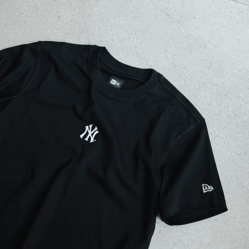 Áo Thun Tay Lỡ New Era In Logo GREYB Unisex Màu Đen Phong Cách Hàn Quốc