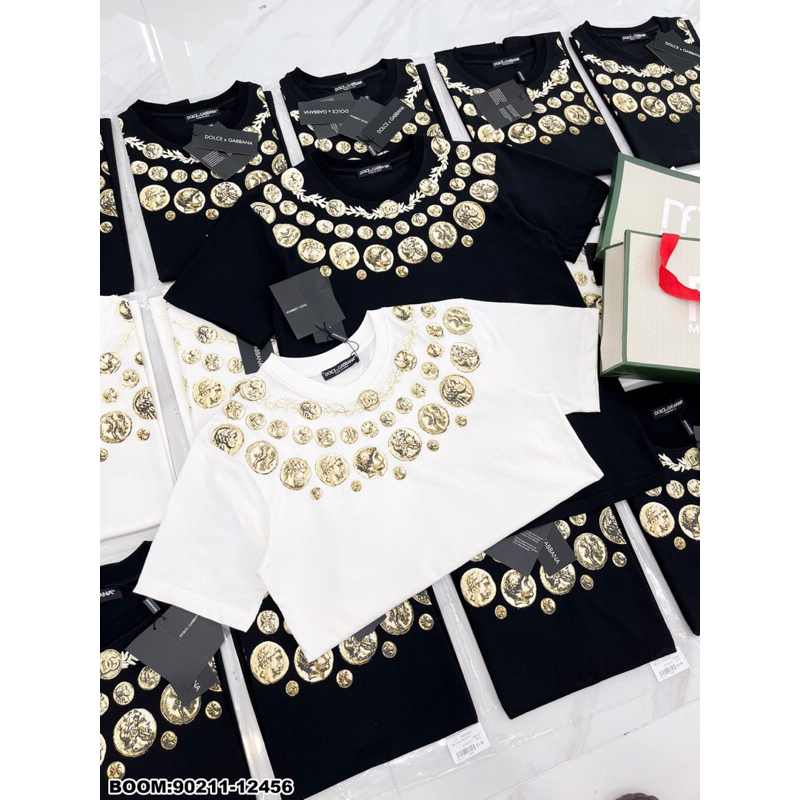 Áo thun gvc bản bo viền đơn giản nhưng sắc nét. ảnh thật_90089