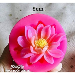 khuôn silicon sen cánh rũ 6cm