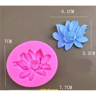 khuôn silicon sen cánh rũ 6cm