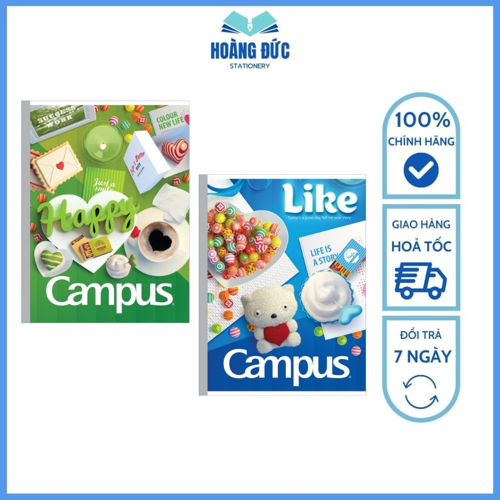 Vở kẻ ngang Campus GIFT 80 trang khổ B5 NB-BGIF80 - Hoàng Đức