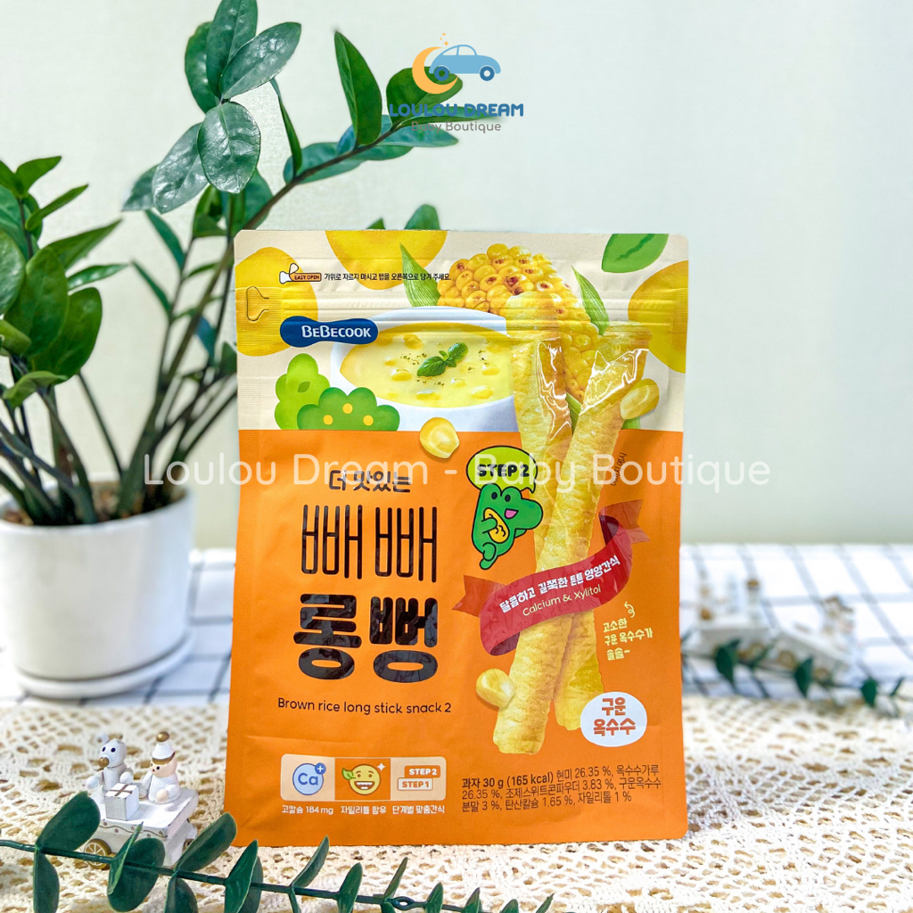 Bánh gạo lứt thanh dài Bebecook hữu cơ Hàn Quốc - Bánh ăn dặm cho bé từ 1 tuổi Step 2
