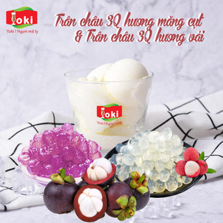 Combo Trân châu 3Q hương vải Yoki và Trân châu 3Q hương măng cụt Yoki