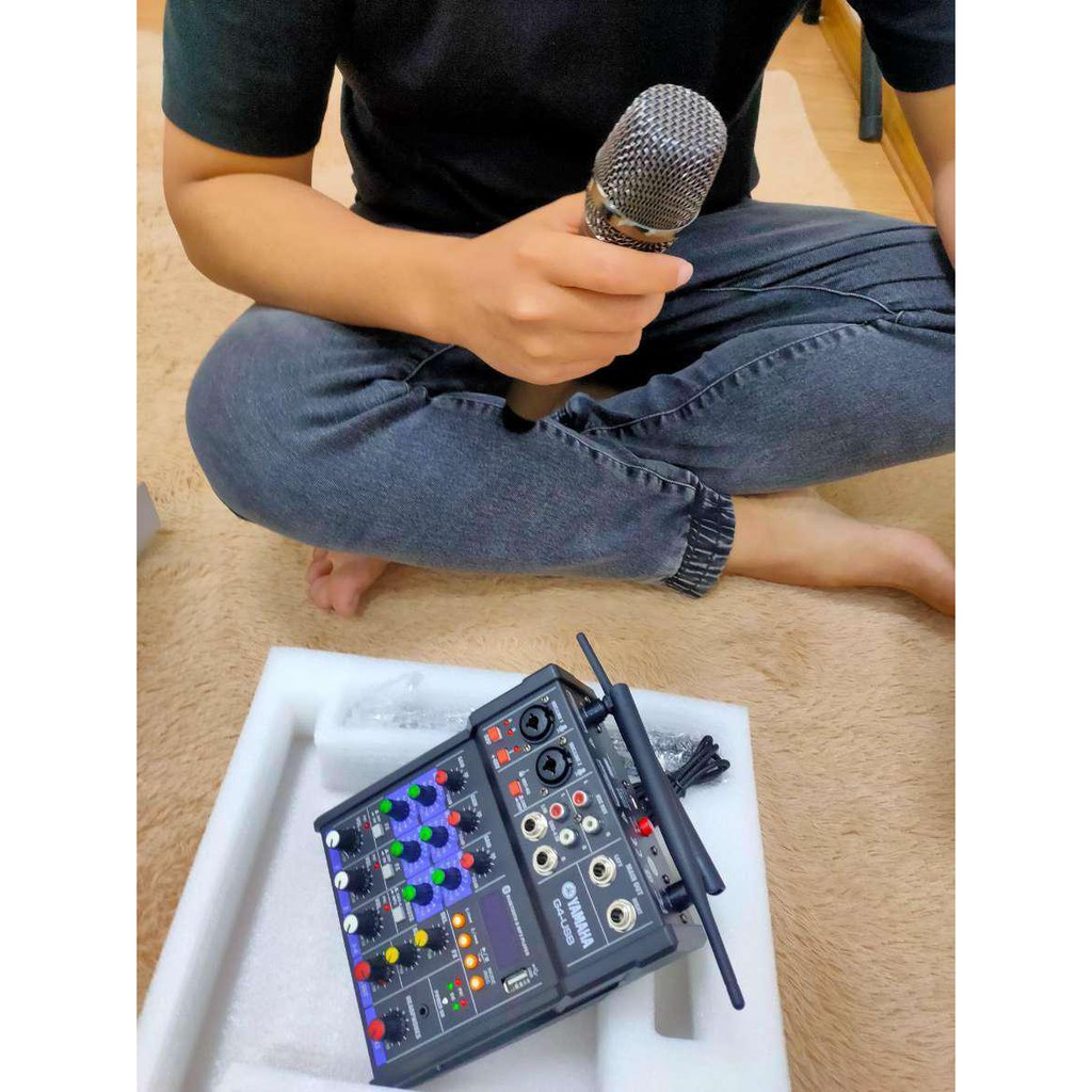 Bàn Mixer G4 Bluetooth tạo vang tốt - thu âm, hát karaoke, livestream, youtuber -âm thanh sắc nét