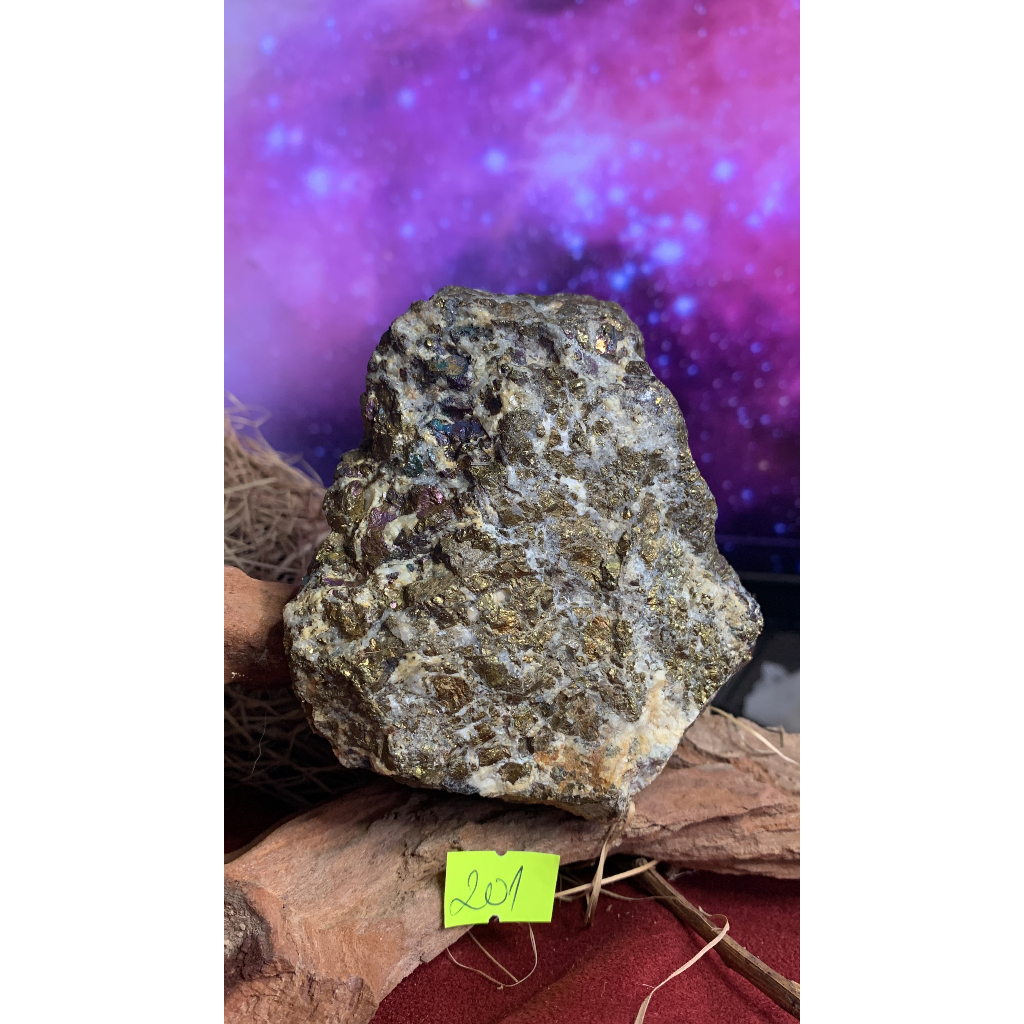 Mảnh vỡ đá stone Natural vàng Pyrite Natural Ngủ sắc lắp lánh năng lượng phong thủy nhà ở chiêu tài 201