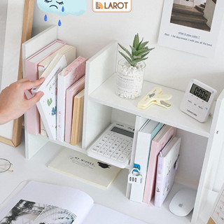 Kệ sách gỗ để bàn sắp xếp gọn gàng bàn làm việc decor phòng thương hiệu Larot - Gp62