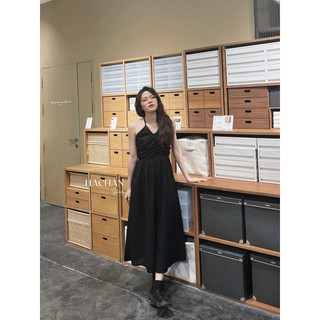 Đầm linen cột dây dáng dài - hachan.studio