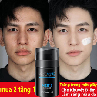Kem Làm Trắng Da Mặt 50g Che Khuyết Điểm Cho Nam Dưỡng Ẩm ủ trắng Kiềm Dầu Làm Sáng Tông Màu Da Che Điểm Thâm Mụn