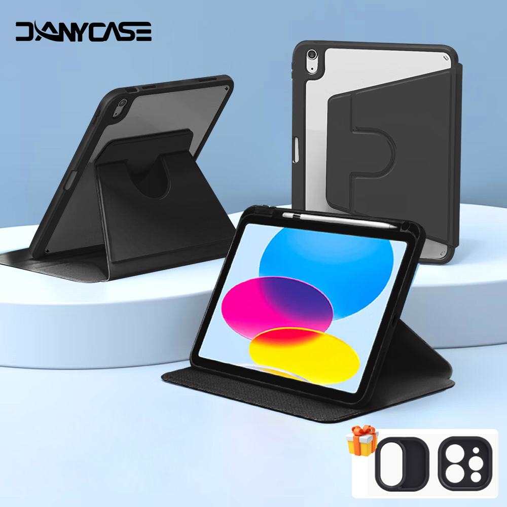 Tay áo bảo vệ iPad 7 8 9 Gen 10.2 inch Air 4 Air 5 10.9 10 Gen 2022 Pro 11 Tay áo bảo vệ 2021 Pro 12.9 Mini6 360 ° xoay tay áo với chủ bút