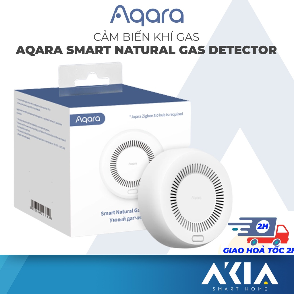 Cảm biến khí gas Aqara Gas Leak Sensor JT-BZ-01AQ/A - Cảnh báo rò rỉ, sóng zigbee 3.0, còi lớn 85db, Bảo hành 12 Tháng