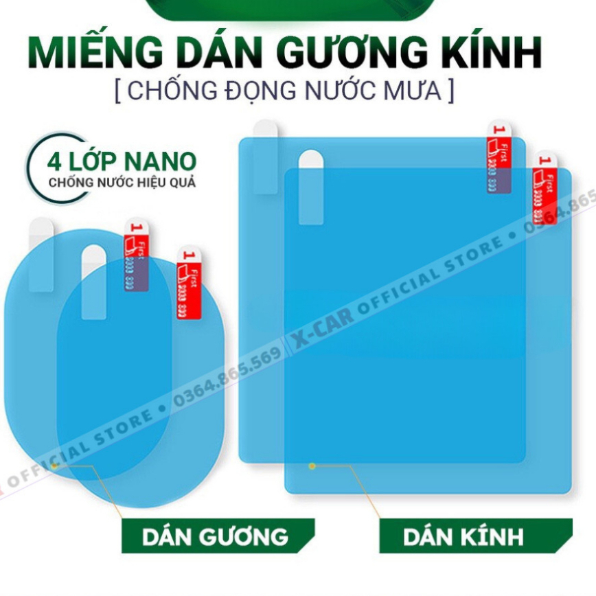 Miếng dán chống bám nước gương ô tô, miếng dán gương ô tô