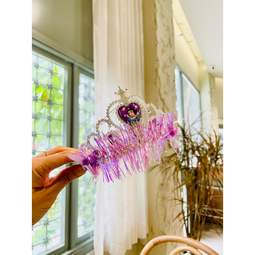 Đồ hóa trang Bờm phát sáng Cài tóc ELSA, Bạch Tuyết Băng đô công chúa có đèn nhấp nháy cho bé gái