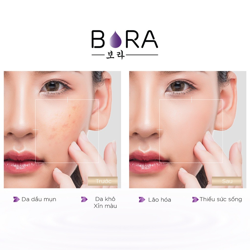 COMBO 2 Serum Retinol BORA 0.3% Dưỡng Trắng Da Ngừa Lão Hóa Mờ Nếp Nhăn Da Săn Chắc Chai 15ml