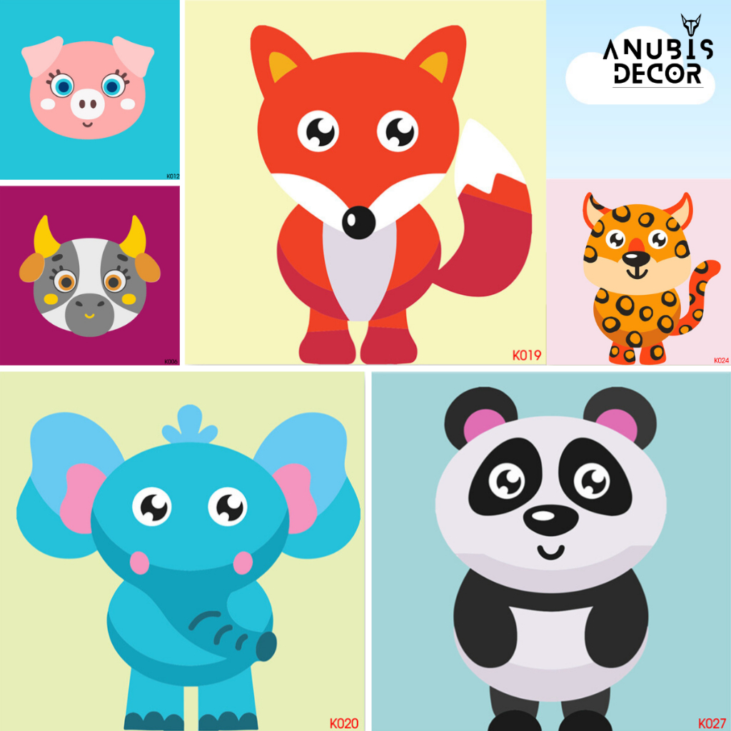 TRANH TÔ MÀU THEO SỐ SƠN DẦU MINI 20x20, 30x30 ĐƠN GIẢN DỄ TÔ CHO BÉ, RẤT NHIỀU MẪU CHO CÁ BÉ CHỌN L