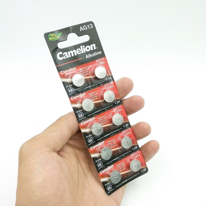 Pin đồng hồ AG13/LR44 Camelion Alkaline 1.5V - Hàng chính hãng