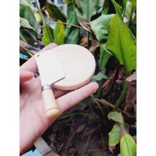 Dao Thớt Bộ mini dùng trong mô hình nấu ăn tí hon dollhouse, miniature