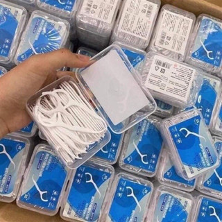 COMBO 9HỘP TĂM CHỈ NHA KHOA, Tăm chỉ nha khoa 50 chiếc