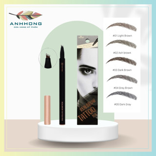 Chì Kẻ Mày Phẩy Sợi, Bút Lông Xăm 3D Vacosi RealBrow Tattoo Nâu Tự Nhiên