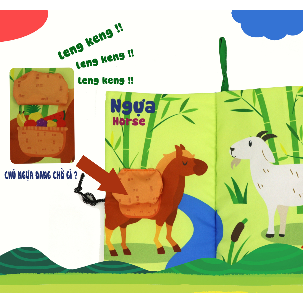 Sách vải song ngữ đoán đuôi PiPoVietnam