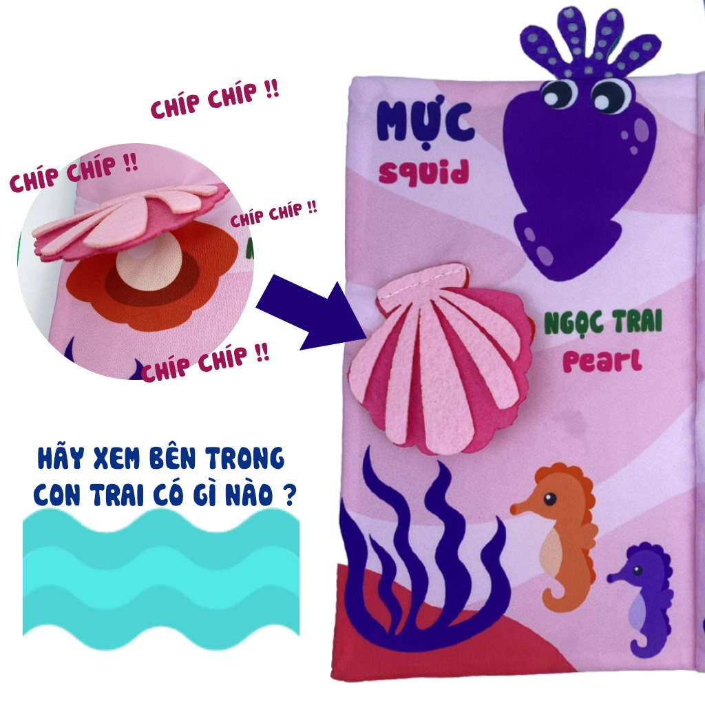 Sách vải song ngữ đoán đuôi PiPoVietnam