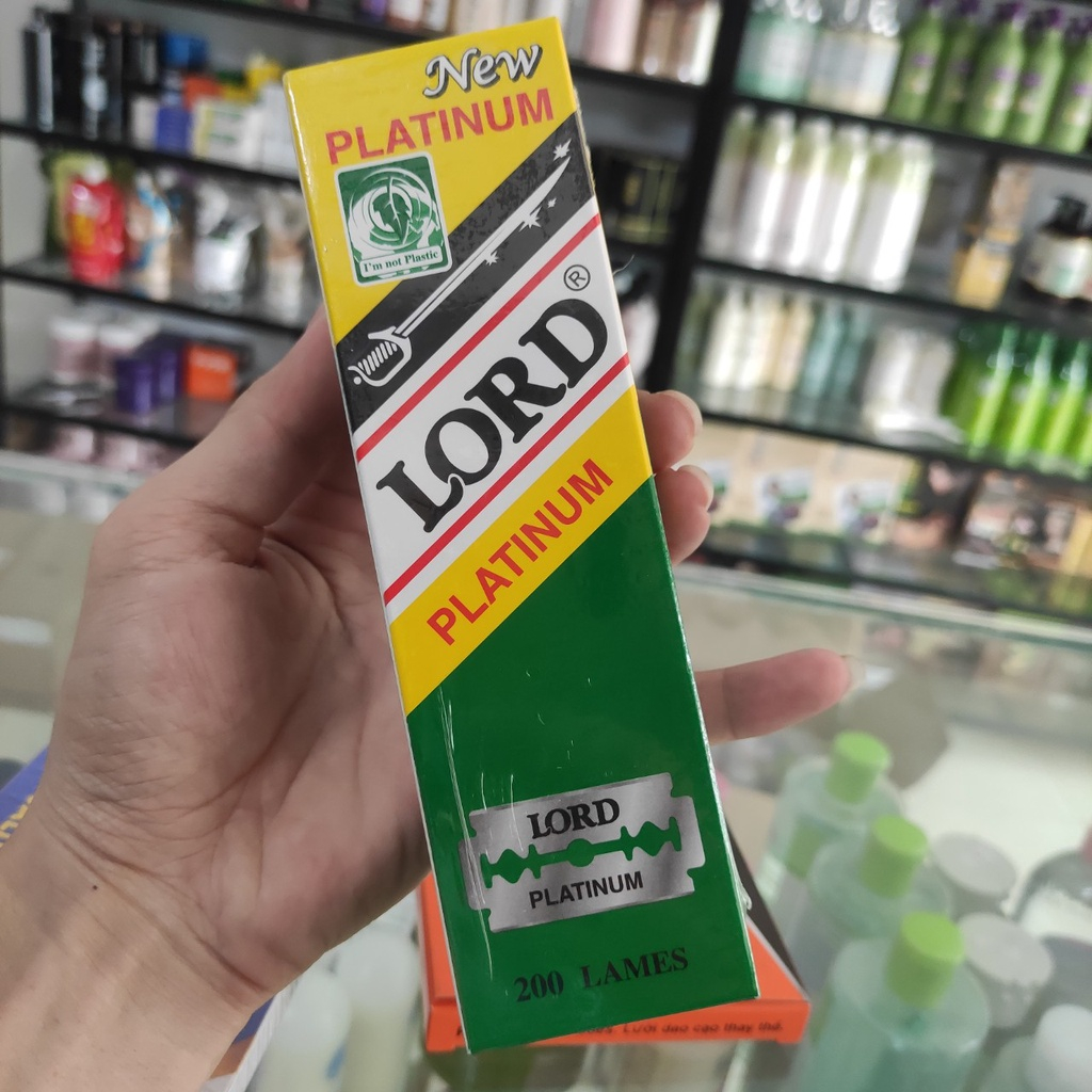 1 Hộp Dao Lam Dorco Dao Cạo râu Lord Platinum và Gillette london Tùy Chọn