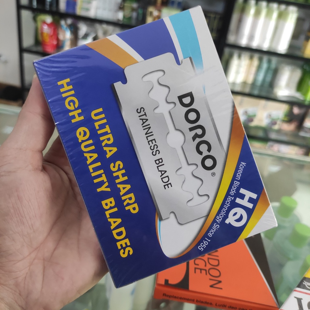 1 Hộp Dao Lam Dorco Dao Cạo râu Lord Platinum và Gillette london Tùy Chọn