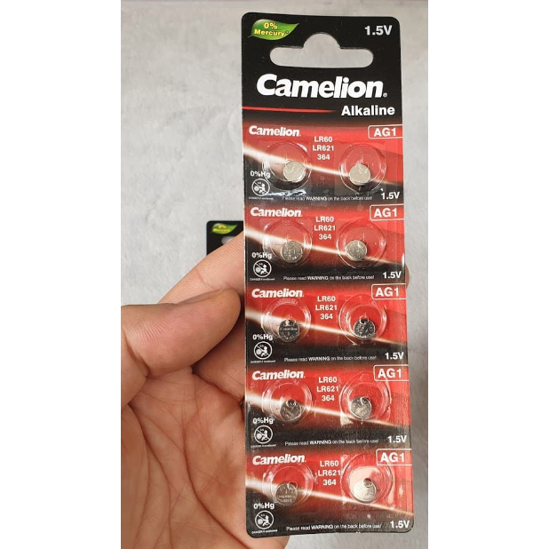Pin đồng hồ AG1/LR60 Camelion Alkaline 1.5V - Hàng chính hãng