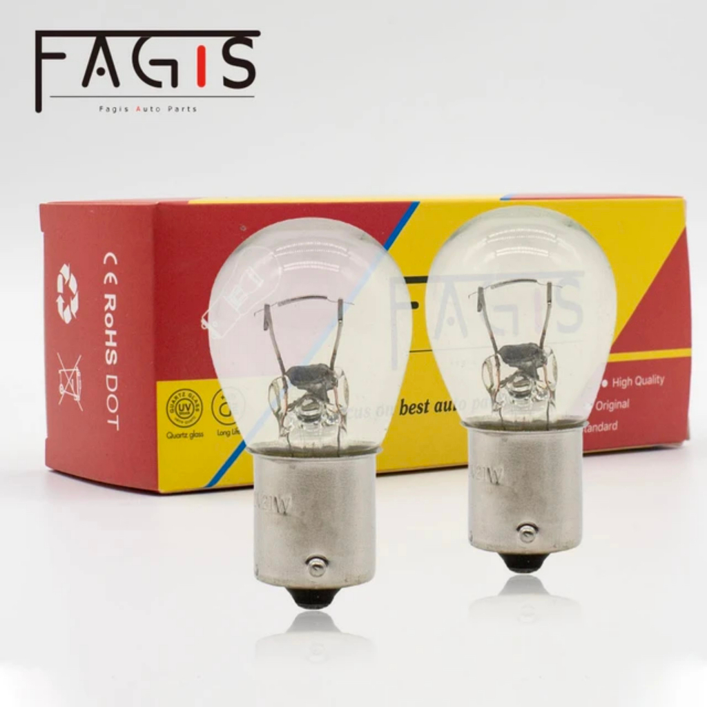 Combo 10 Bóng đèn 1 tóc chân thẳng 1156 / P21w 12V 21W hoặc 10 bóng 2 tóc 1157 P21/5W 12V 21W