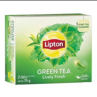 Trà túi lọc lipton trà xanh tươi mới hộp 25gói, 50gói