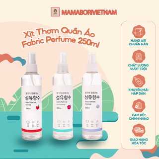 Xịt thơm quần áo hàn quốc 250ml , xịt thơm khử mùi,xịt xả vải khô