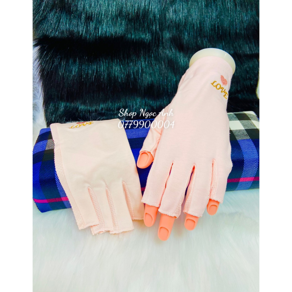 Bao Tay Chống Tia UV Dùng Để Hơ Khi Sơn Gel Tay , Giữ Tay Chống Đen Và Nóng Tay Khi Hơ Trong Máy