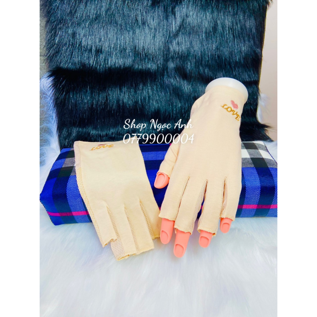 Bao Tay Chống Tia UV Dùng Để Hơ Khi Sơn Gel Tay , Giữ Tay Chống Đen Và Nóng Tay Khi Hơ Trong Máy