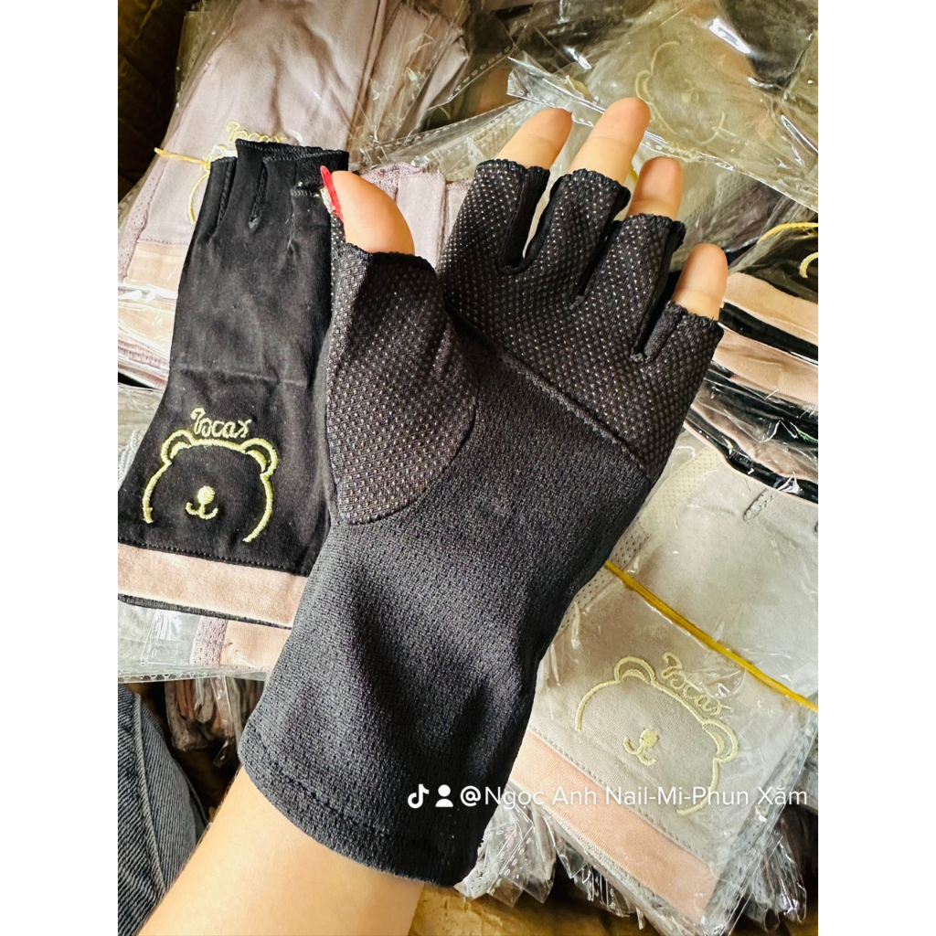 Bao Tay Chống Tia UV Dùng Để Hơ Khi Sơn Gel Tay , Giữ Tay Chống Đen Và Nóng Tay Khi Hơ Trong Máy