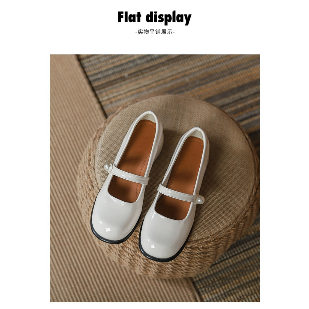 Giày búp bê mũi vuông - gót cao 5p