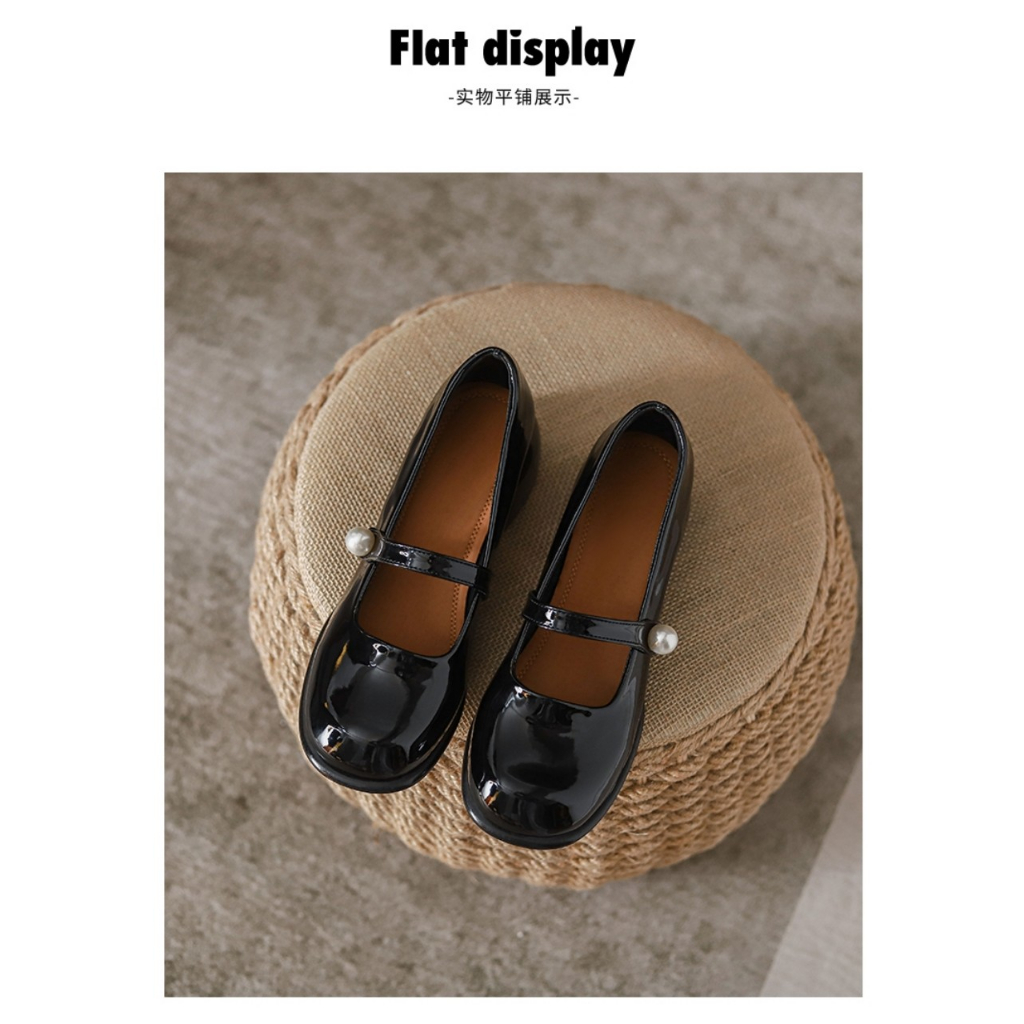 Giày búp bê mũi vuông - gót cao 5p