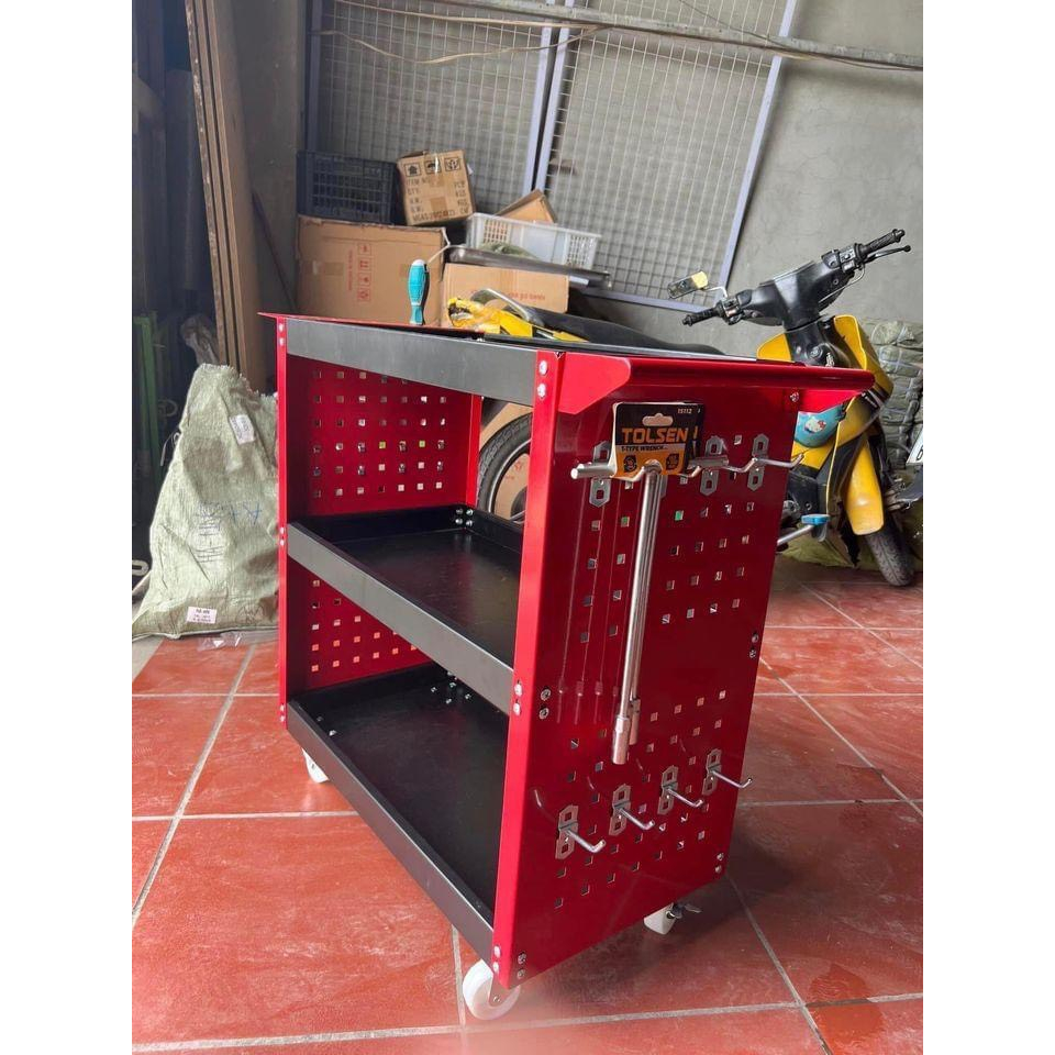Kệ đựng đồ nghề dụng cụ 3 tầng KOSO sơn mạ tĩnh điện kích thước 750x360x660  tải trọng 150kg,kệ đồ nghề, kệ đựng đồ