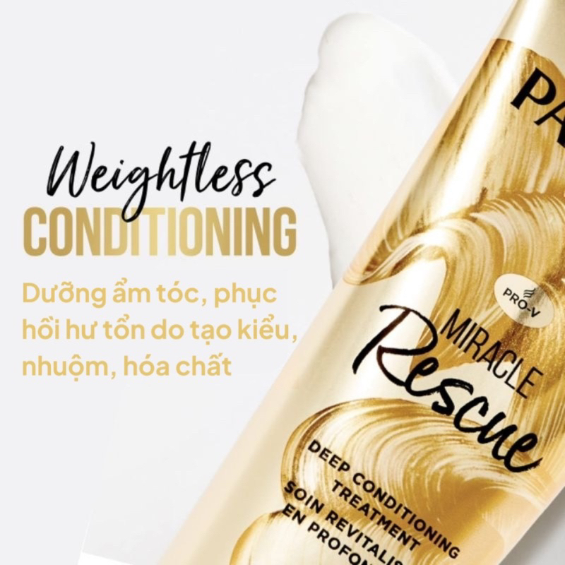 Dầu gội - xả Pantene Rescue Classic Clean Smooth Moisture Renewal Volume 375ml 355ml 237ml