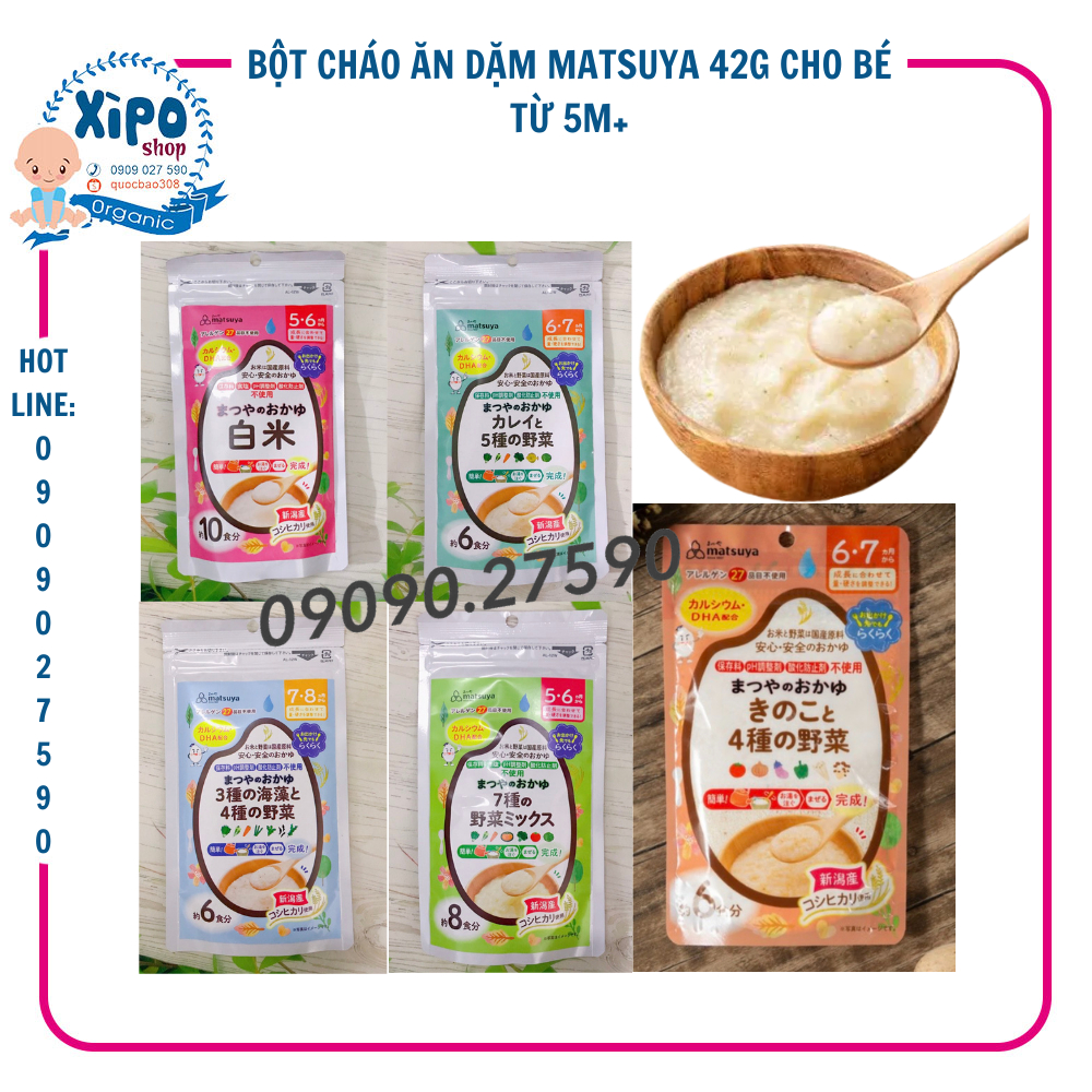 Bột Cháo Ăn Dặm Matsuya 42g Cho Bé Từ 5m+