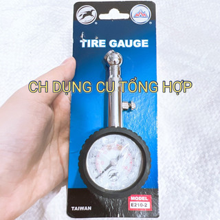 Đồng hồ đo áp suất lốp xe có van xả Hymair E210-2 Đài Loan