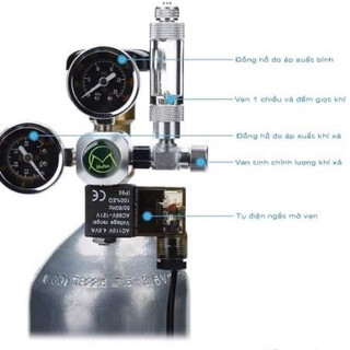 Van điện CO2 Mufan chính hãng cho hệ thống CO2 thủy sinh