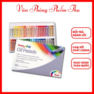  Sáp Dầu Pentel 50 Màu PHN50 Hàng CHÍNH HÃNG - Màu Sáp Dầu Oil Pastel Từ 12 - 50 Màu 